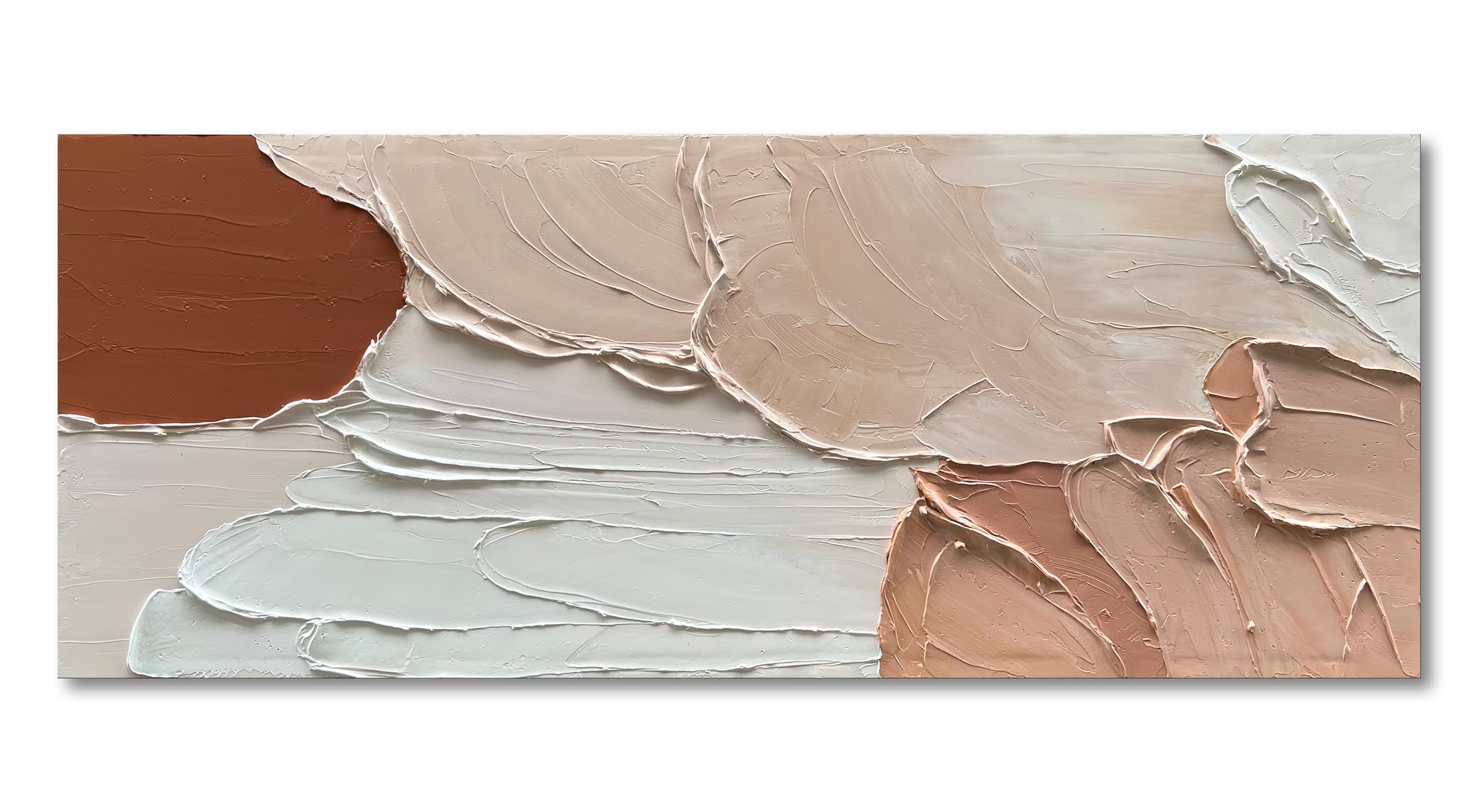 Limiyer Art Minimalist Abstract Oil Painting Heavy Texture Canvas Wall ...