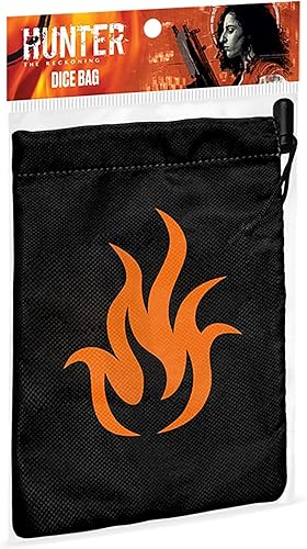 Renegade Game Studios Hunter The Reckoning - Bolsa de dados para juegos de rol de 5 edición - Accesorio RPG, protege, sujeta y transporta tus dados