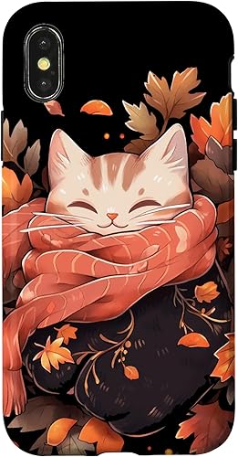 Miniatura 7 de Funda para iPhone 1212 Pro Cat Kitten Otoño Temporada Otoño Hojas Acción de Gracias