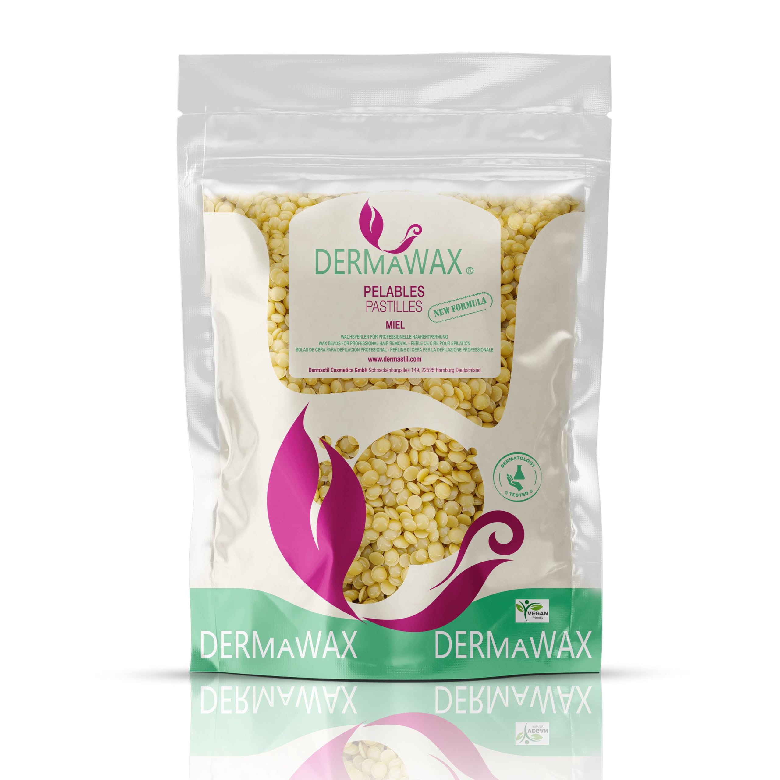 Wosk naturalny miód, wosk filmowy, perły woskowe premium, bez pasków woskowych, do depilacji, depilacji, depilacji całego ciała, nóg, twarzy i ramion