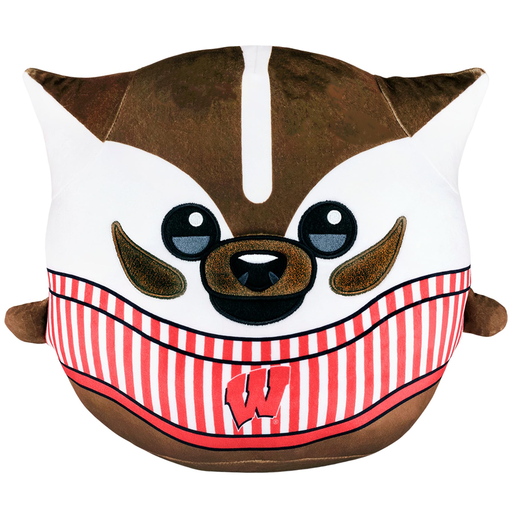 Sleep Squad Wisconsin Badgers Bucky Badger 12" Mascot Kiri Cloud Plushie - Official Collegiate Plush