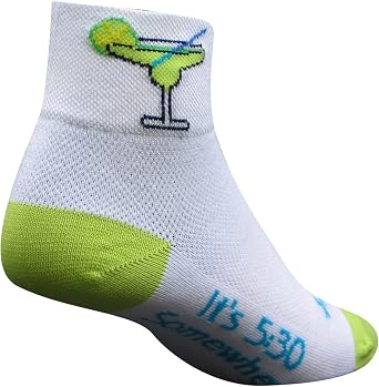 SockGuy, Womens Low Cut Socks, 2-Inch Cuff Height - Small/Medium, Margarita