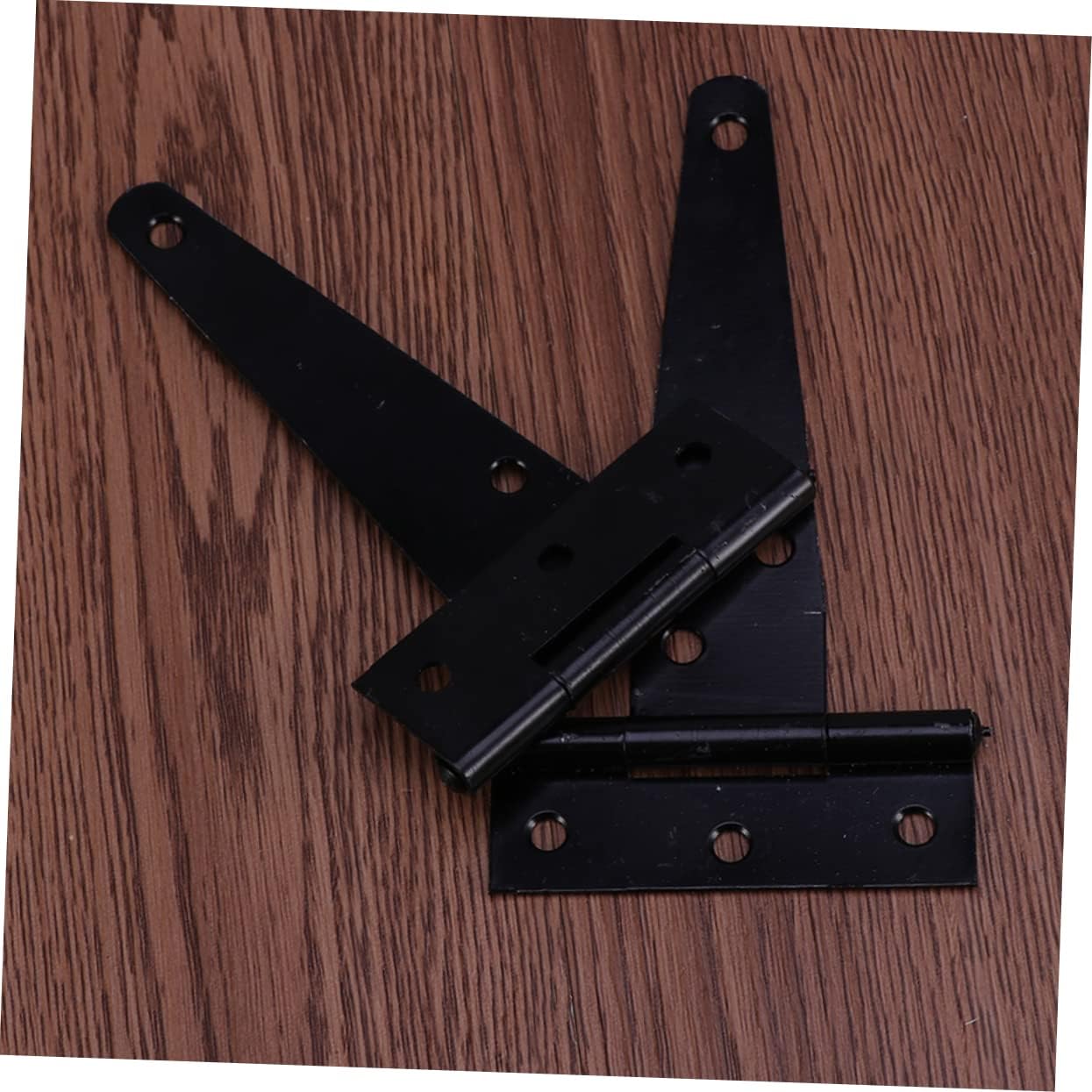 T Shape Hinges 4 Inches Heavy Duty Door Hinges 24pcs Black for Gates Sheds and Furniture