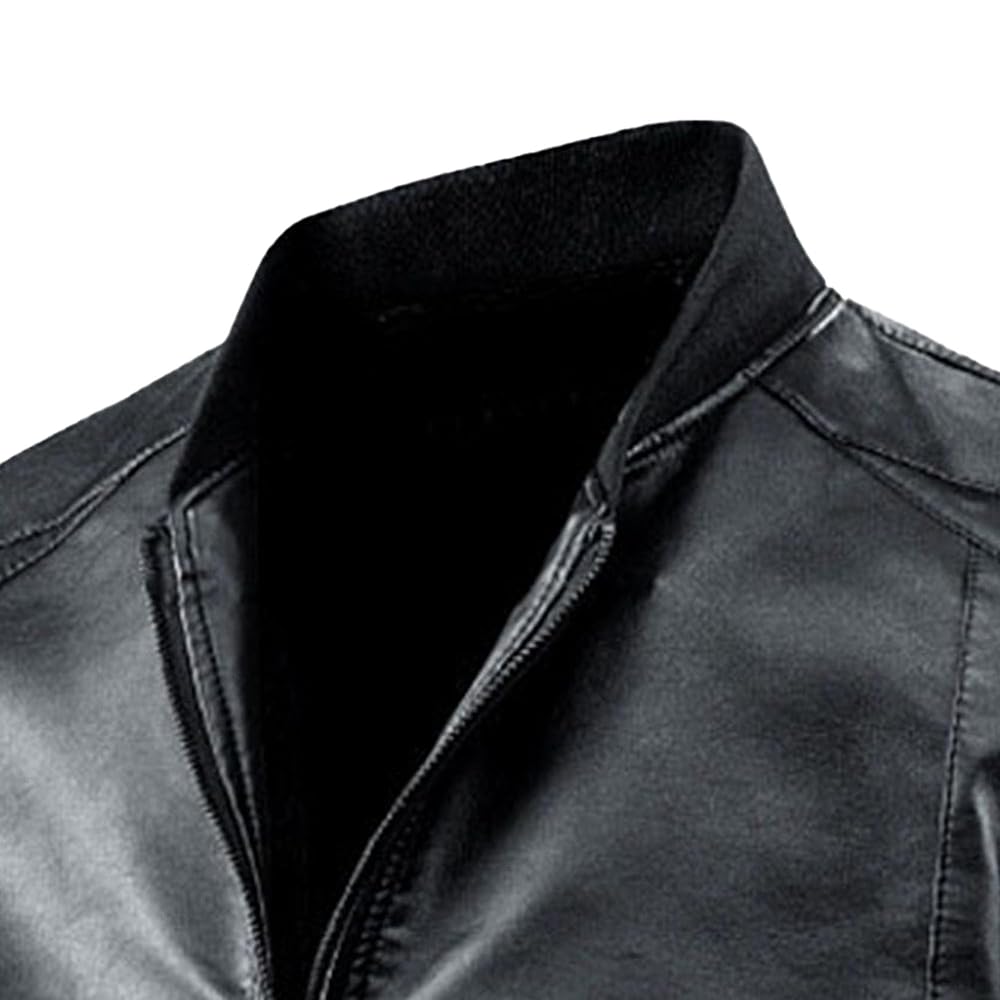 ジャケット・アウター lawgy stand neck leather cuff coat lawgy stand neck leather cuff coat