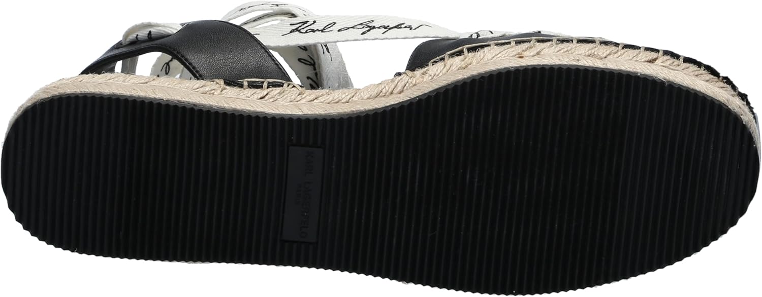KARL LAGERFELD Womens Mariko Ankle Wrap Espadrille Platform - Image 4