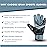 EFAH SPORTS Soccer Goalkeeper Gloves for Kids Boys Children Youth Football Goalie Gloves with Super Grip Protection Palms (Size 4 Suitable for 6 to 9 Years Old, Black Grey)