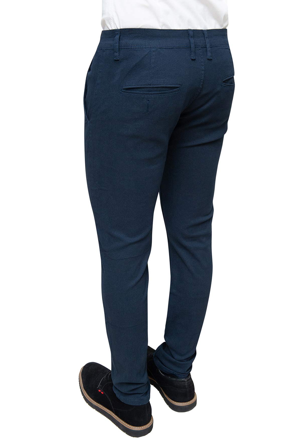Evoga Pantaloni Uomo Class Slim Fit Primavera Estate Casual in Cotone