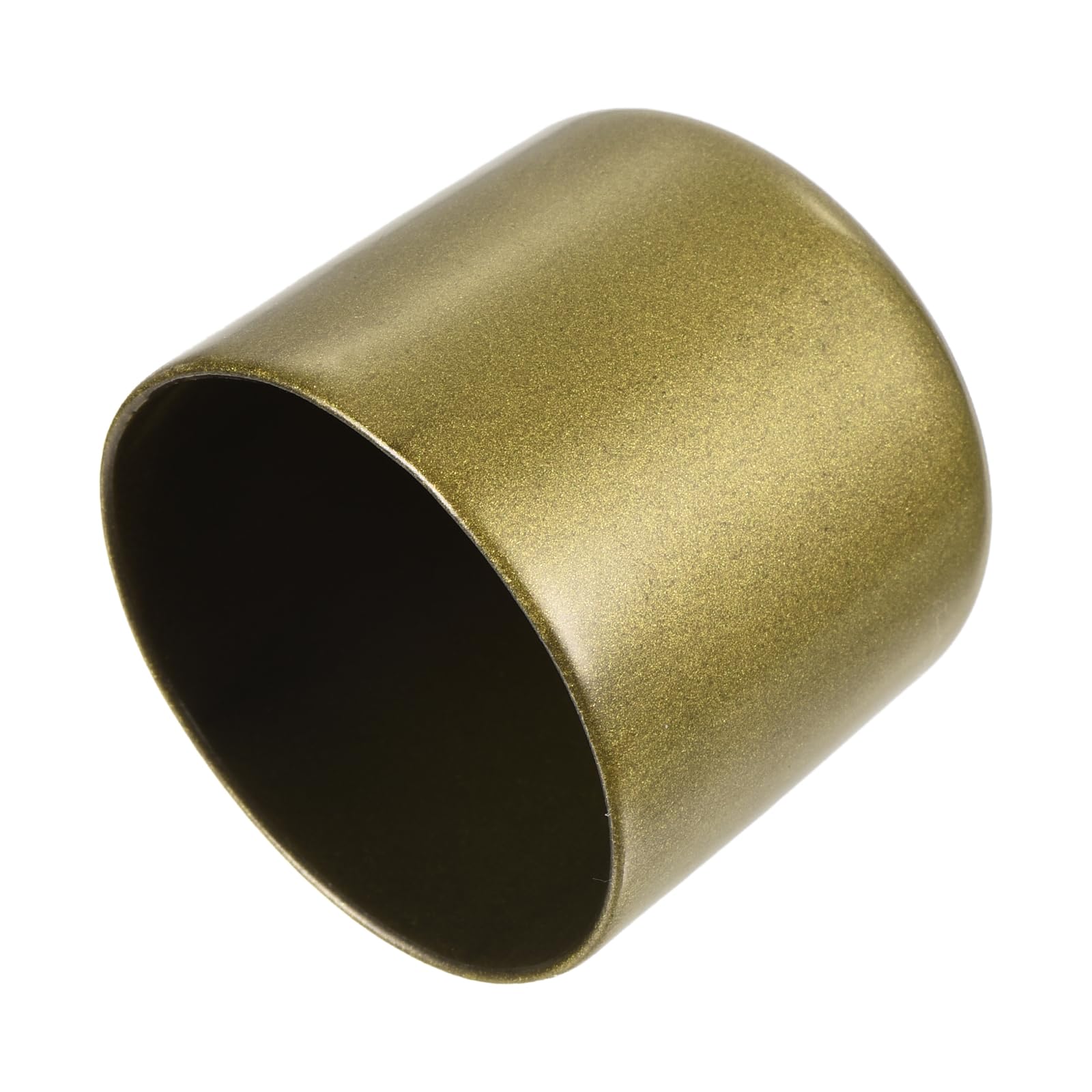 uxcell 20pcs Rubber End Caps 42mm ID Vinyl Round Tube Bolt Cap Cover Thread Protectors Gold