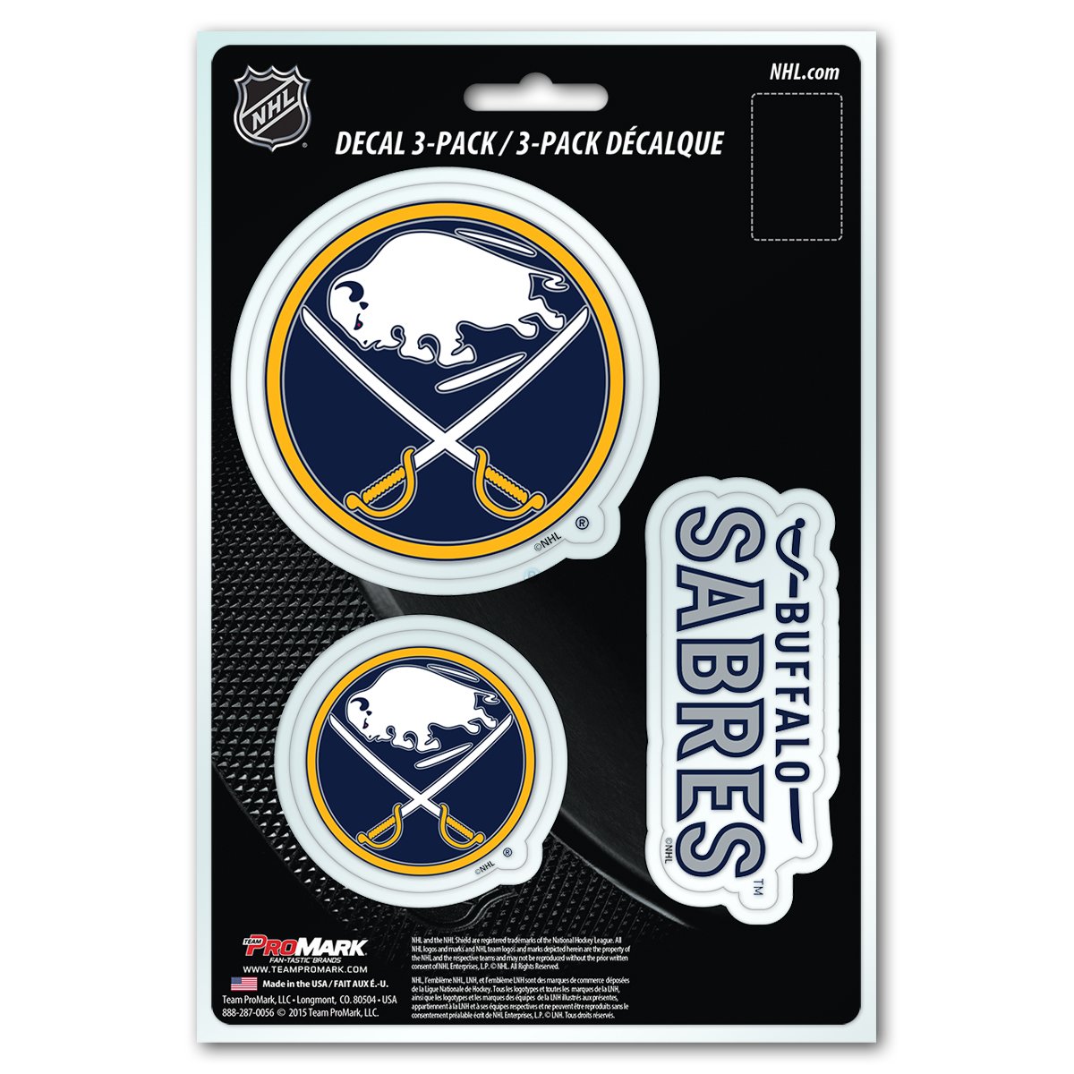 NHL Team Decal, 3-Pack
