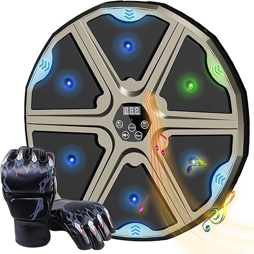 LYHOME Máquina de boxeo musical, máquina de perforación de música montada en la pared para adultos y niños, adecuada para gimnasios y hogares