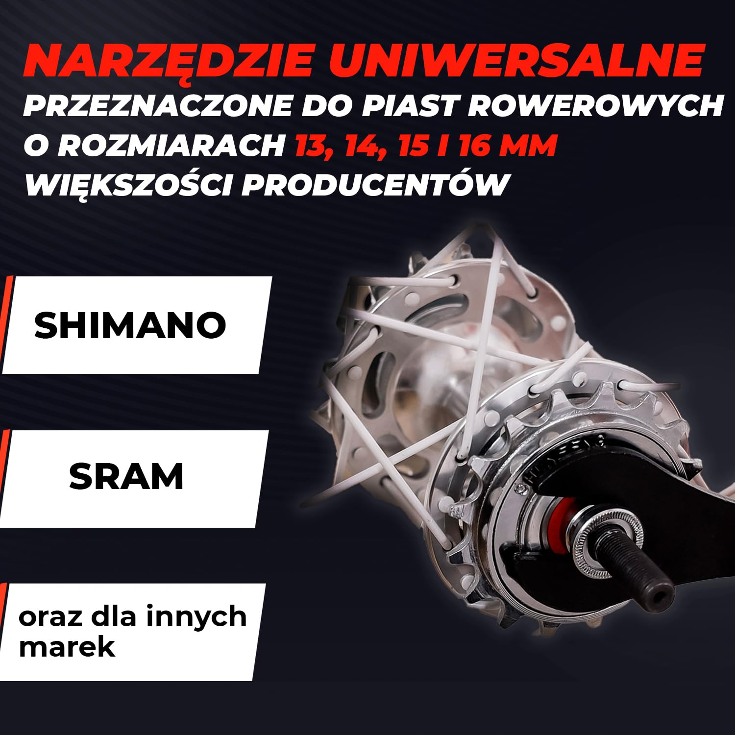 Zestaw Kluczy do Konusów Rowerowych 13–16 mm – Klucze do Piast i Łożysk Konusowych | Precyzyjne Narzędzie Serwisowe do Regulacji Nagrów