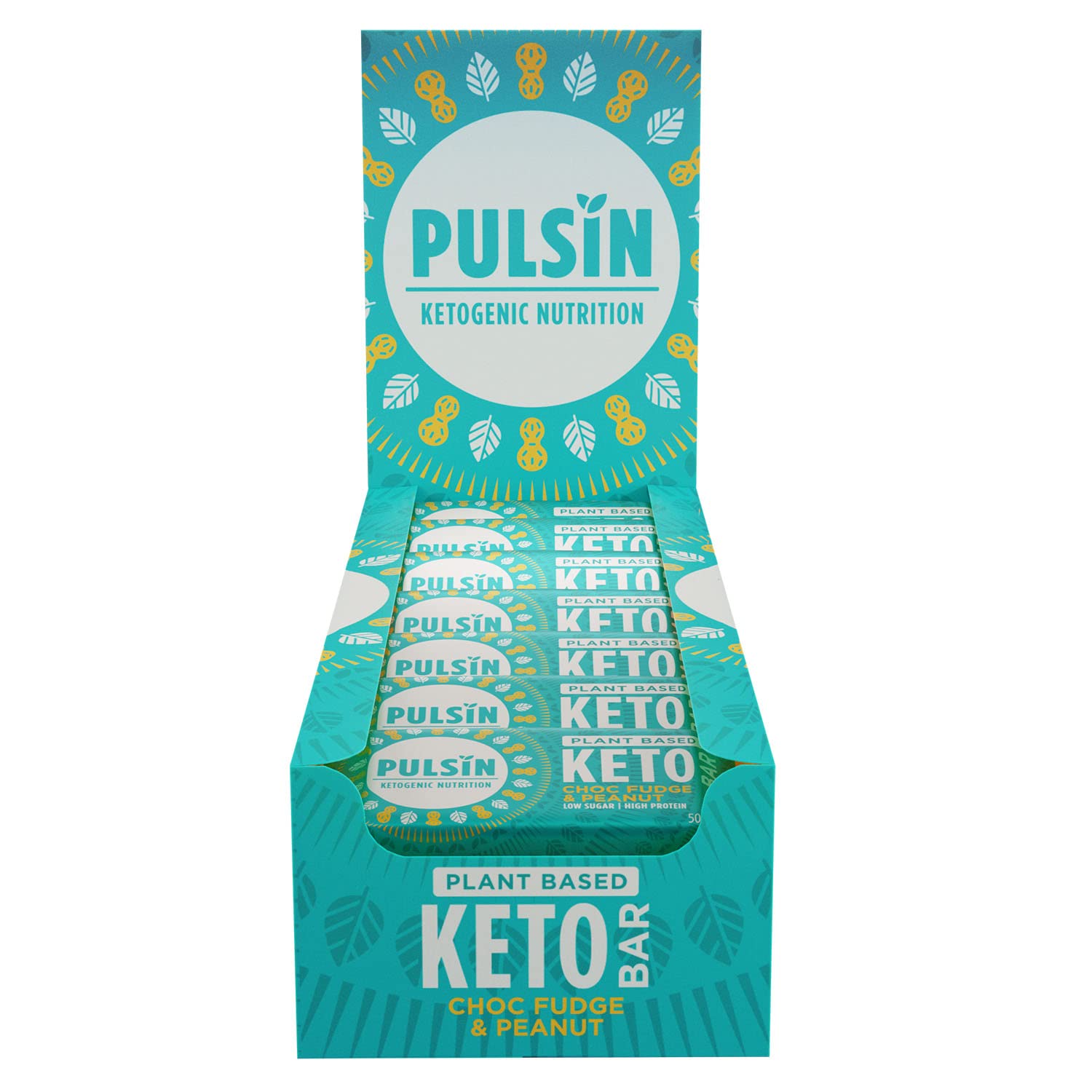 Buy Pulsin Plant Based Keto Protein Bars Choc Fudge 50g x 18 12