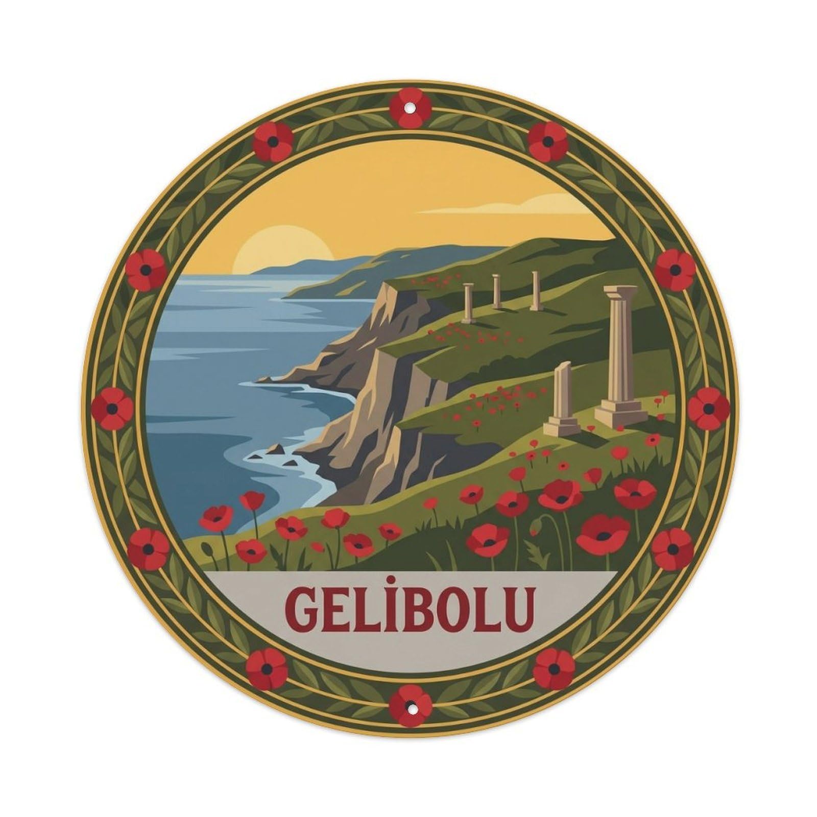Turkey Gallipoli Travel Sardines Peynir Helvasi Metal Tin Sign
