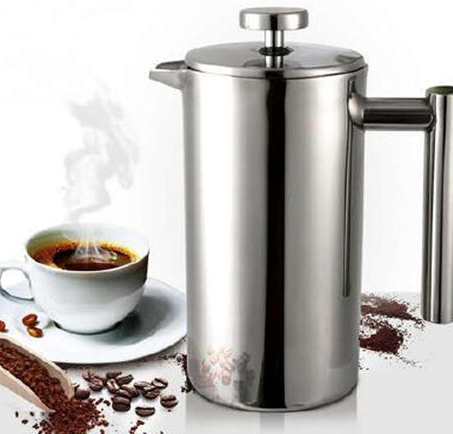 Zunate Long Lasting Heat Preservation Coffe Pot, U Shaped Spout Coffe Pot, Heat Hand Brewer Coffe Pot, For Hotel Restaurant Home Coffee Tea