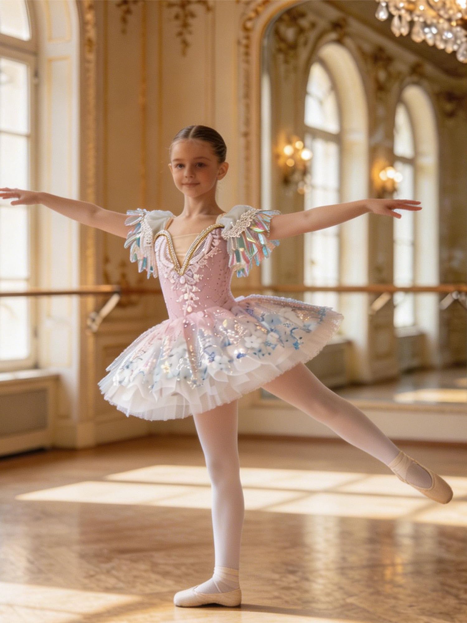Tutu Ballerina Bambina Vestito Danza Classica Bambina Vestito Ballo Principessa da Balletto per Bambine Danza Latina Ragazza Ballo