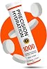 Precision Hydration Electrolyte Tablets - Multi Strength Effervescent Hydration Tablets - Combats Cramp - Low Calorie, Gluten Free, VeganVegetarian Friendly 1 Tube, 1000mgL - Orange Tube
