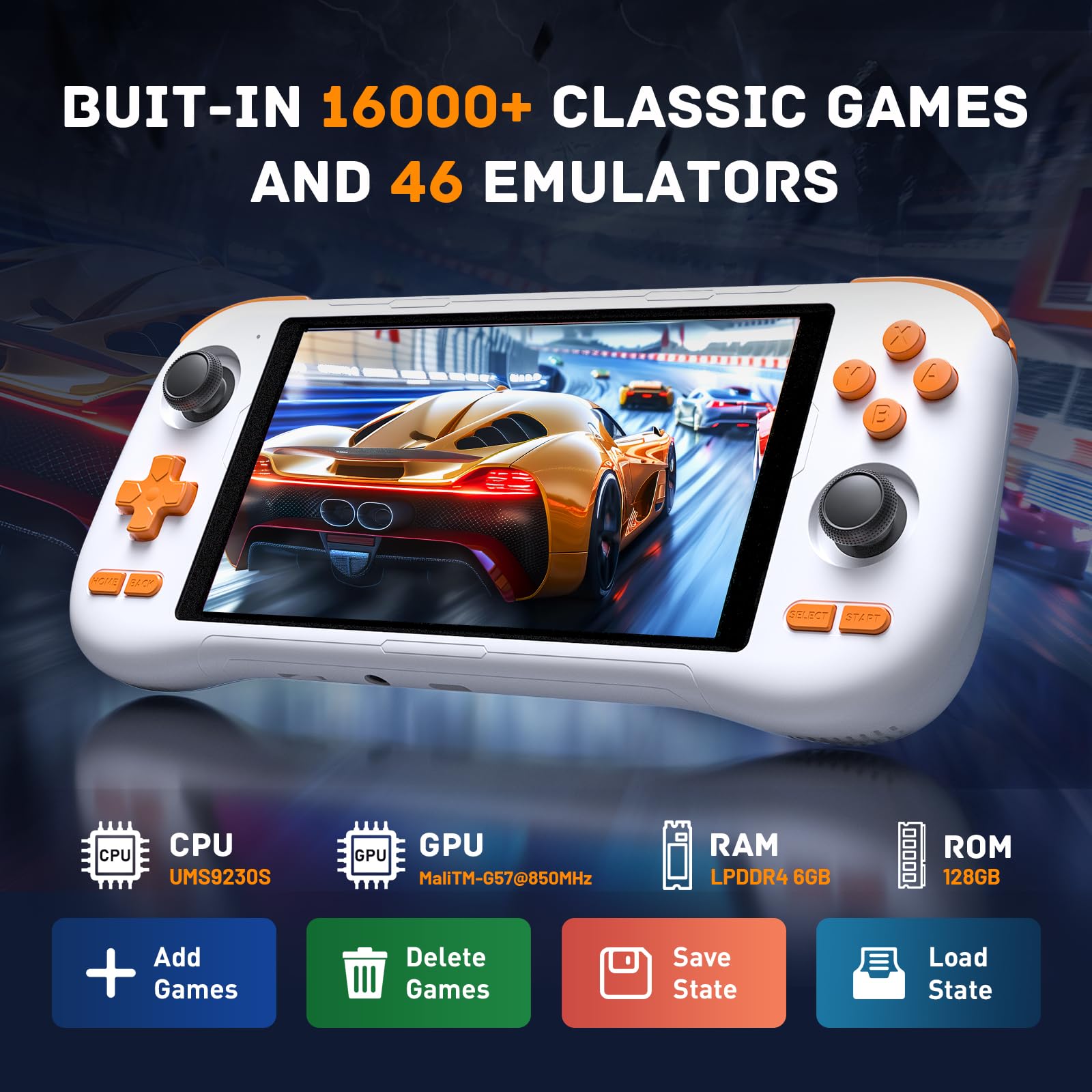 Amazon | Kinhank K56 レトロハンドヘルドゲームコンソール 16000以上