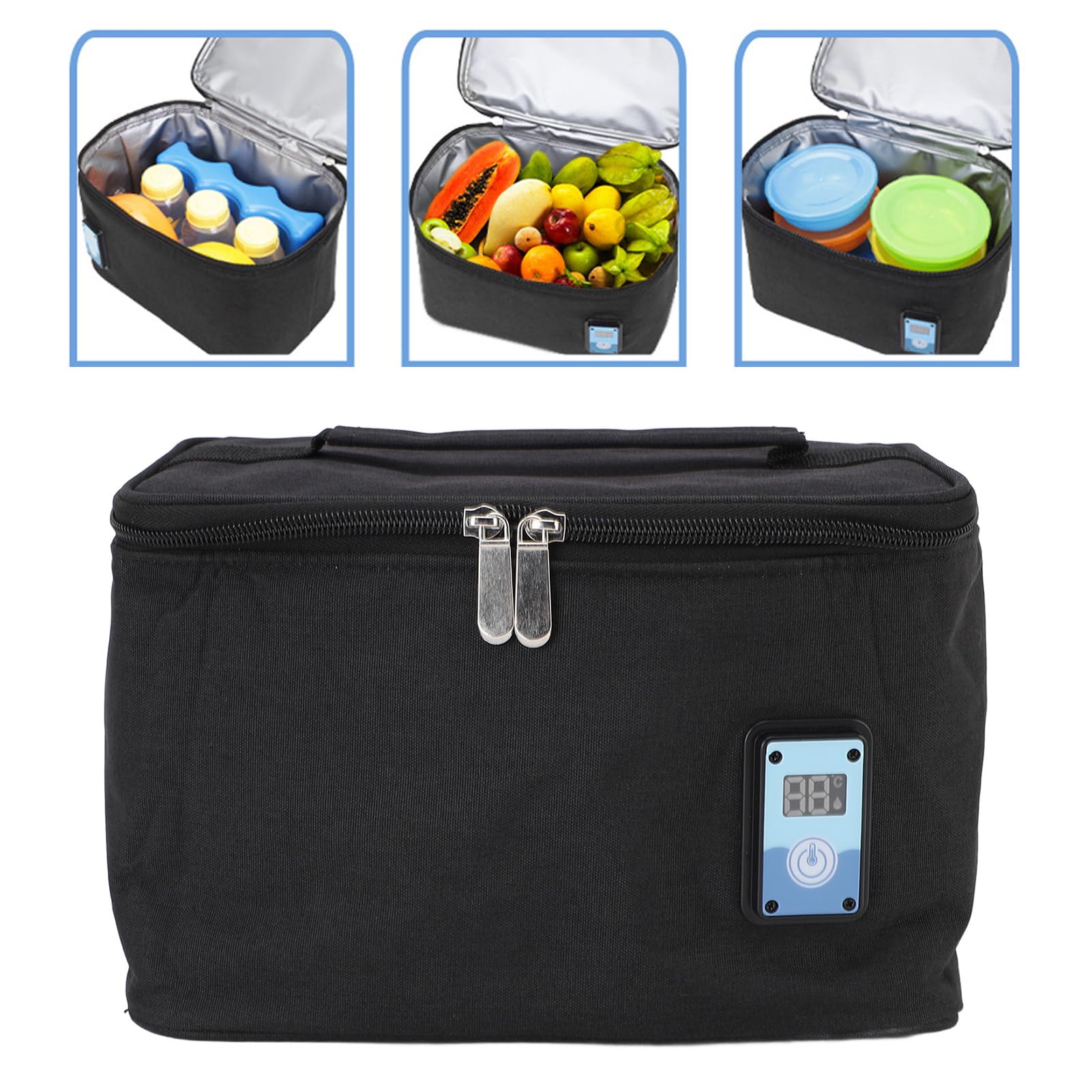 Topiky Sac Isotherme pour Lait Maternel 6800ml, Sac pour Biberon Portable avec Affichage Numérique de la Température, Refroidisseur de Voyage isolé pour Mamans