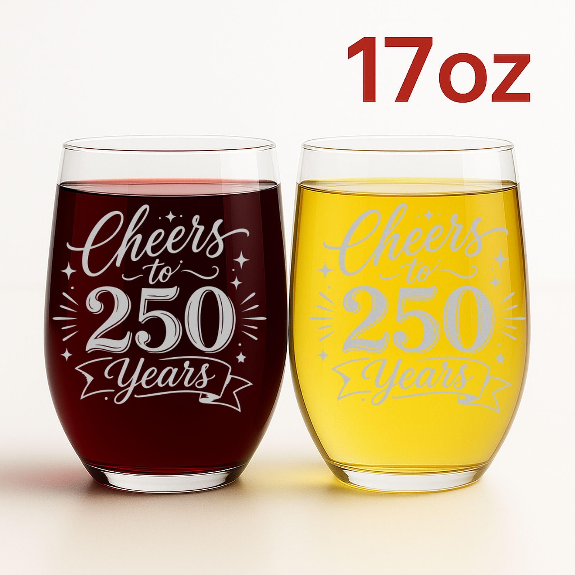 Amazon | Kropsis 17オンス レーザー刻印ワイングラス – 「Cheers to