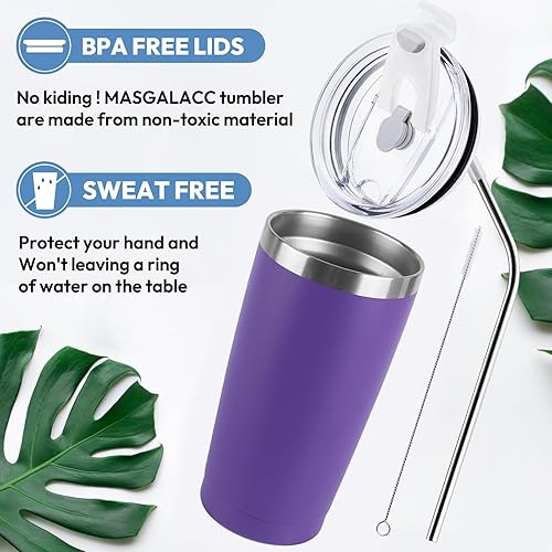 Miniatura 3 de Regalos inspiradores para mujeres que lo tienen todo: vaso morado de 20 onzas, taza de café Sometimes You Forget You're Awesome (Sometimes You