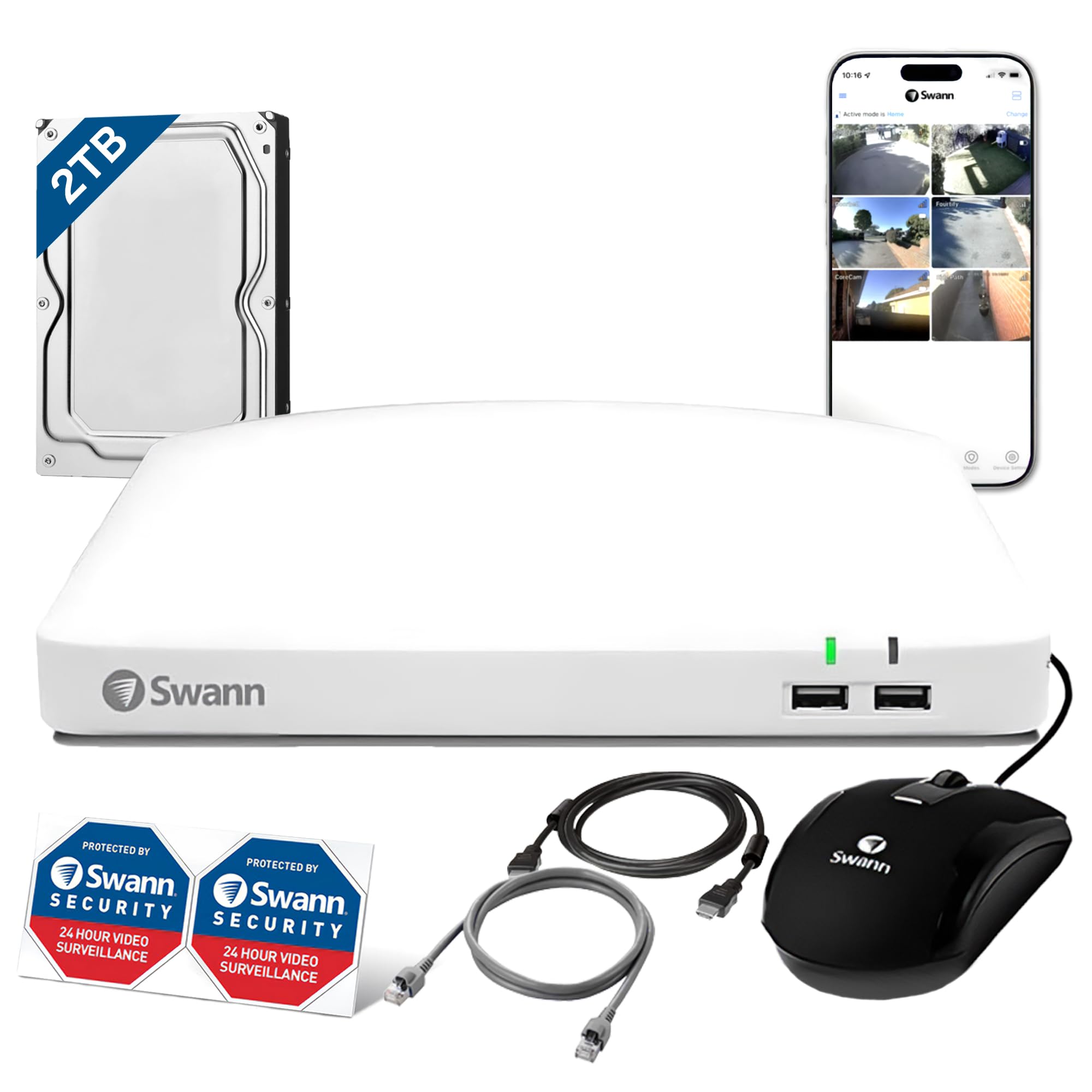 Amazon | 【日本正規代理店品】Swann セキュリティカメラ DVR