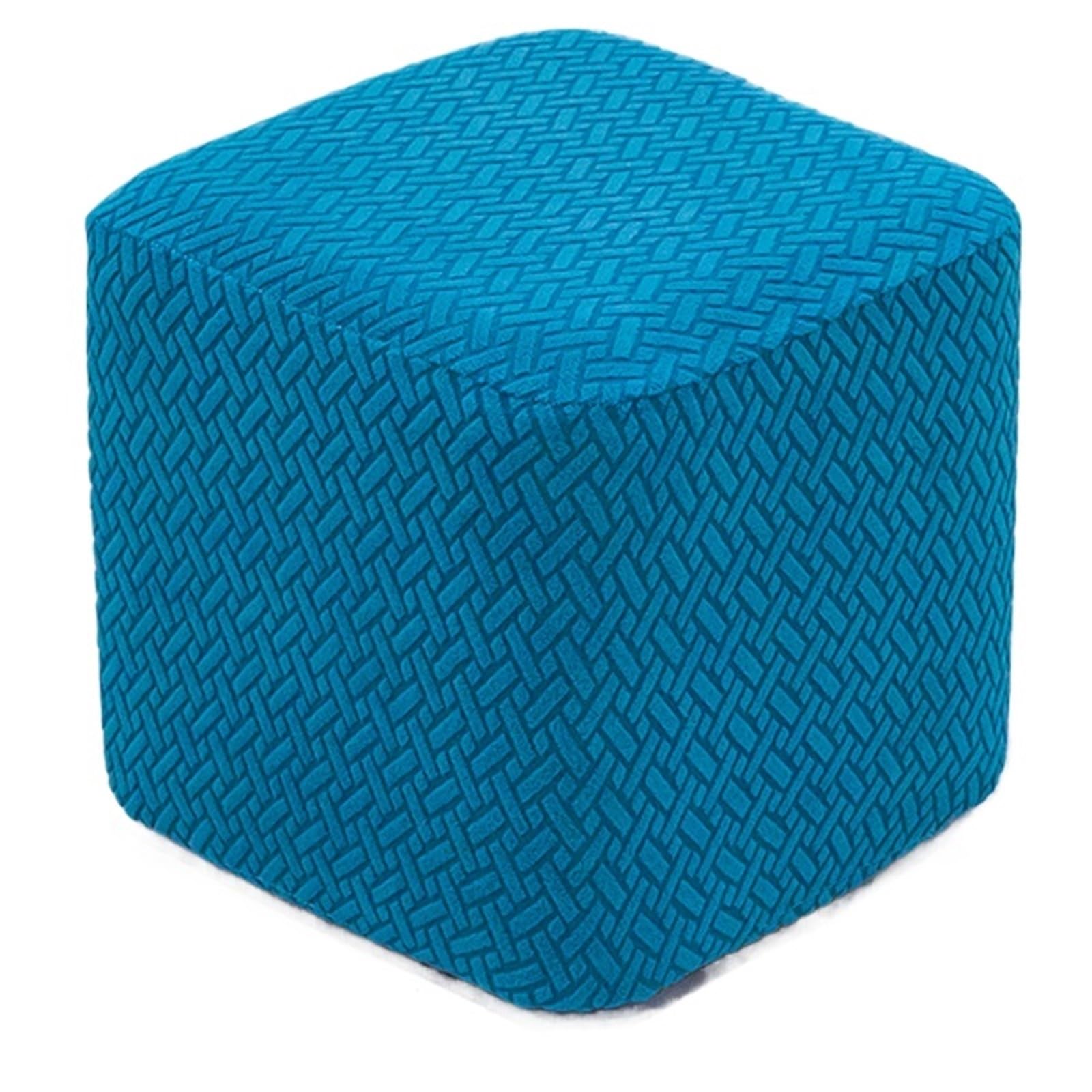 YXINAER Foot Stool Cover Elastic Ottoman Cover Round Square Footstool Covers Footrest Protector for Furniture (without stool)(01)
