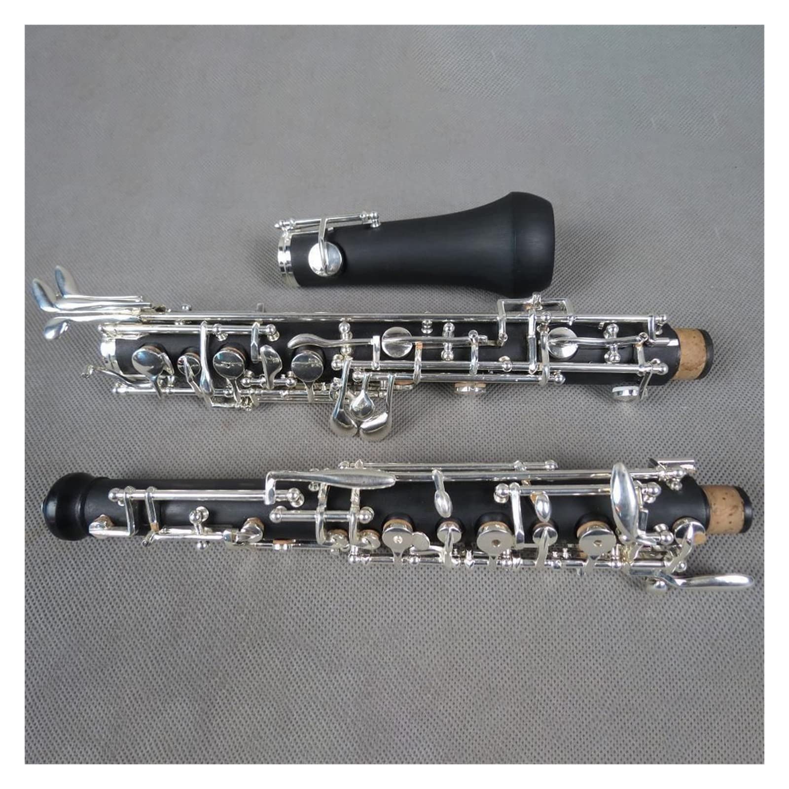 Oboe C Tono Bachelite Chiave Semiautomatica Placcata Argento Strumento Musicale Professionale per Adulti Oboe per Principianti