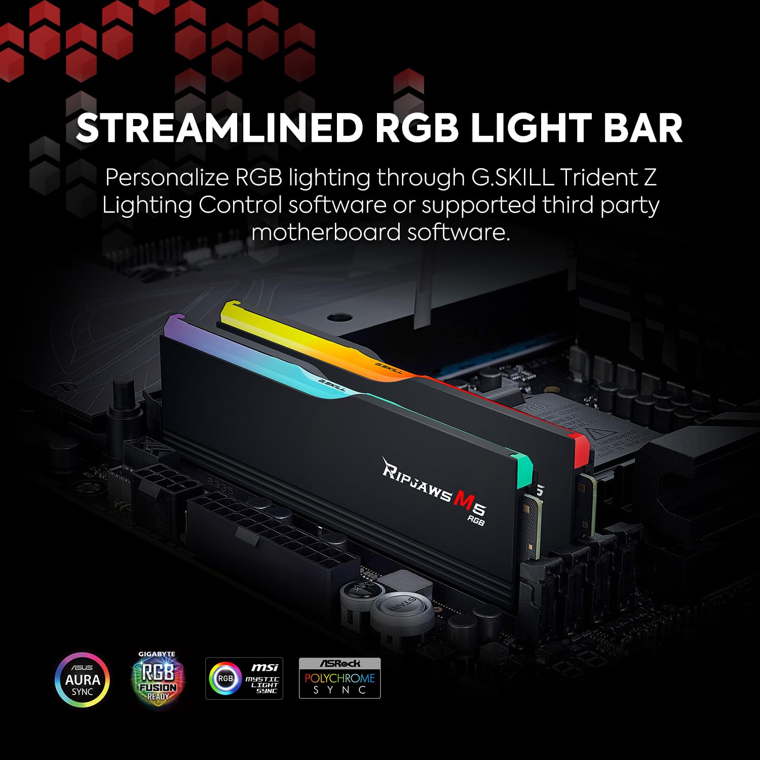 G.SKILL Ripjaws M5 RGB Series DDR5 RAM (Intel XMP 3.0) 64GB
