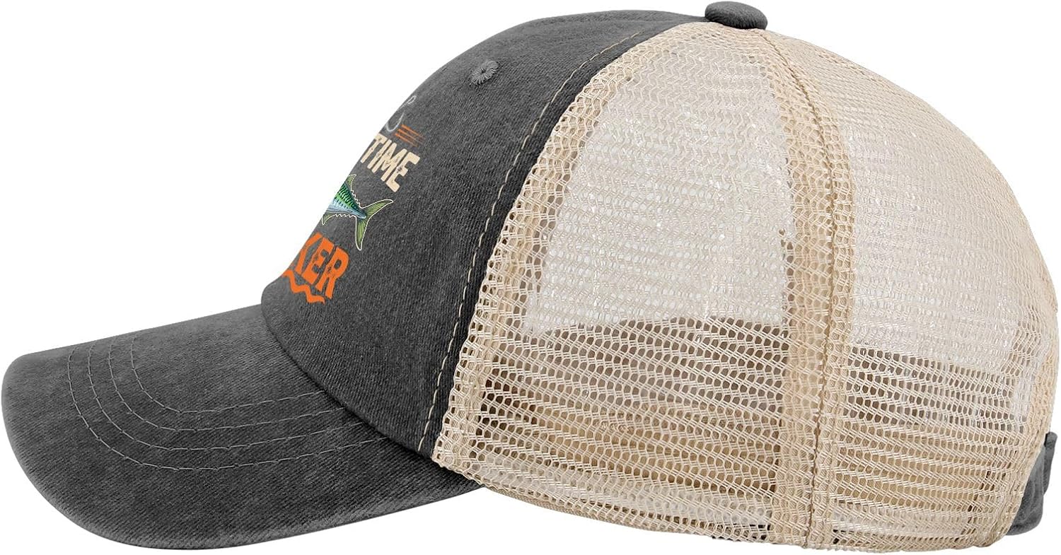Fishing Here Fishy Fishy Fishy Trucker Hat Women's Hats & Caps Mens Caps Gifts for Men Golf Cap