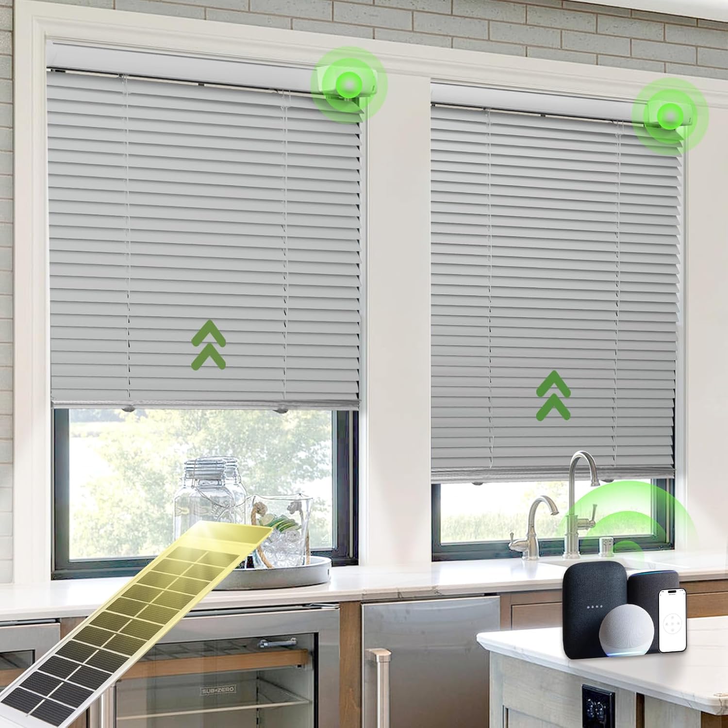 Motorized Blinds Smart Blinds with Remote Control Solar