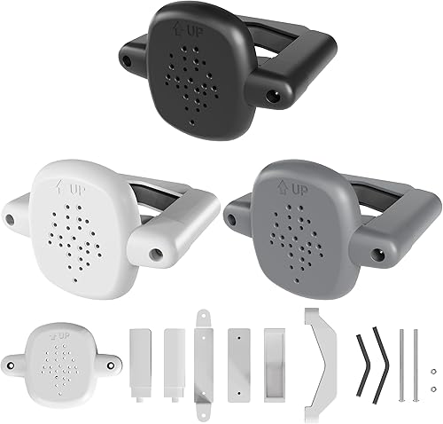 Miniatura 5 de Kit de montaje para puerta de bebé, 2 piezas, sin agujeros, adaptador de barandilla para puerta de bebé, se adapta a postes de 1 12 pulgadas a 3 12