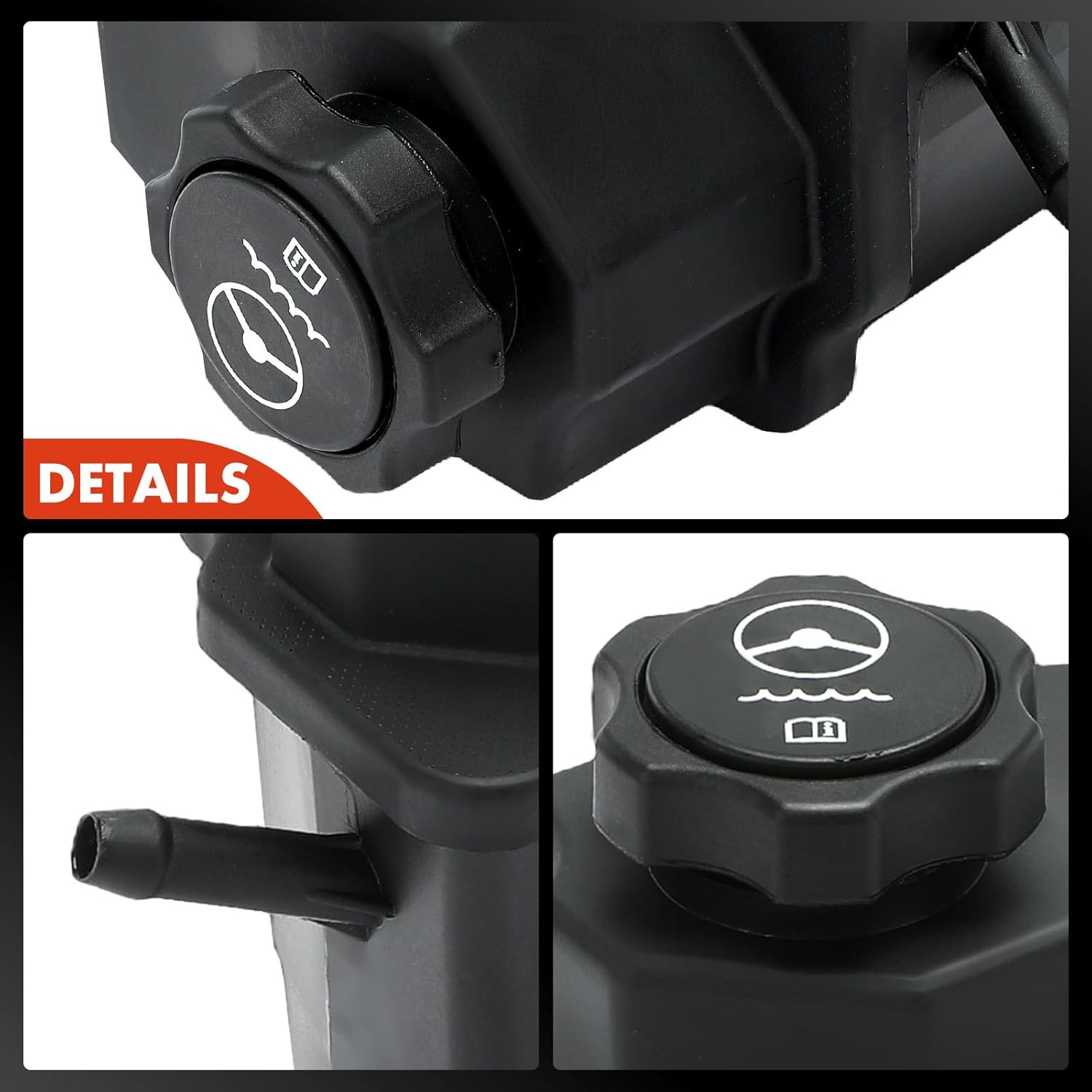 A-Premium Power Steering Reservoir/Tank with Cap Compatible with Chevrolet Malibu 2005-2010 Impala 2006-2011 Monte Carlo Uplander & Buick Terraza & Pontiac G6 Montana & Saturn Aura Relay Vue