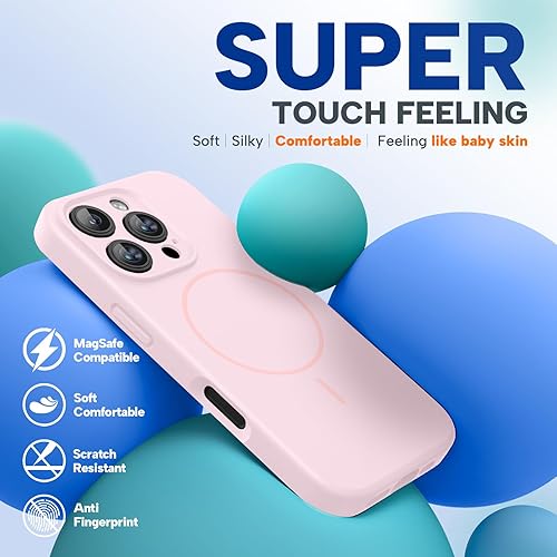 Miniatura 1286 de Miracase Funda diseñada para iPhone 13 Pro Max con protector de pantalla, [forro de microfibra suave antiarañazos], funda protectora de silicona