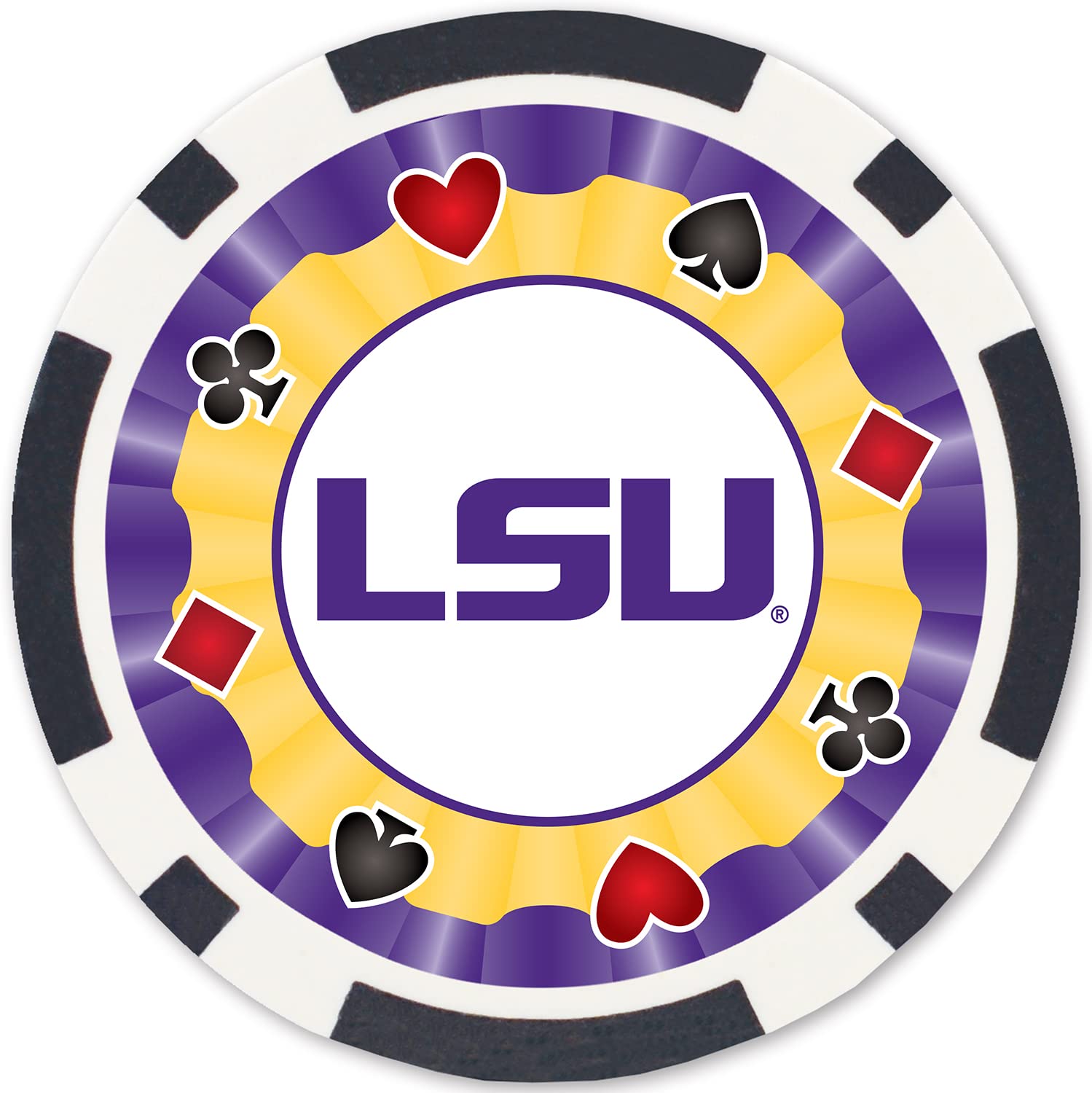MasterPieces Casino - NCAA LSU Tigers - 100 Piece Poker Chip Set with Tray