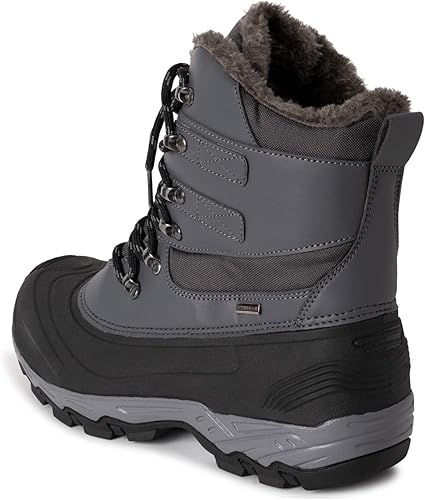 Miniatura 5 de Polar Suela impermeable para hombre, con forro de piel sintética totalmente forrada, botas de nieve duraderas para invierno