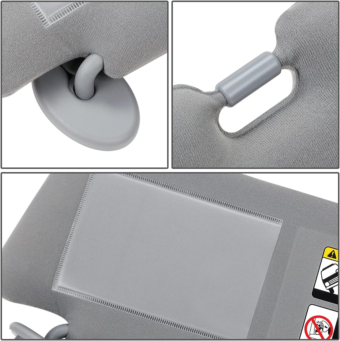 DNA MOTORING Left Driver Side Sun Visor Compatible with 05-11 Tacoma, 7432004181B1, 9322915020, 7432035C10B0, ZTL-Y-0240