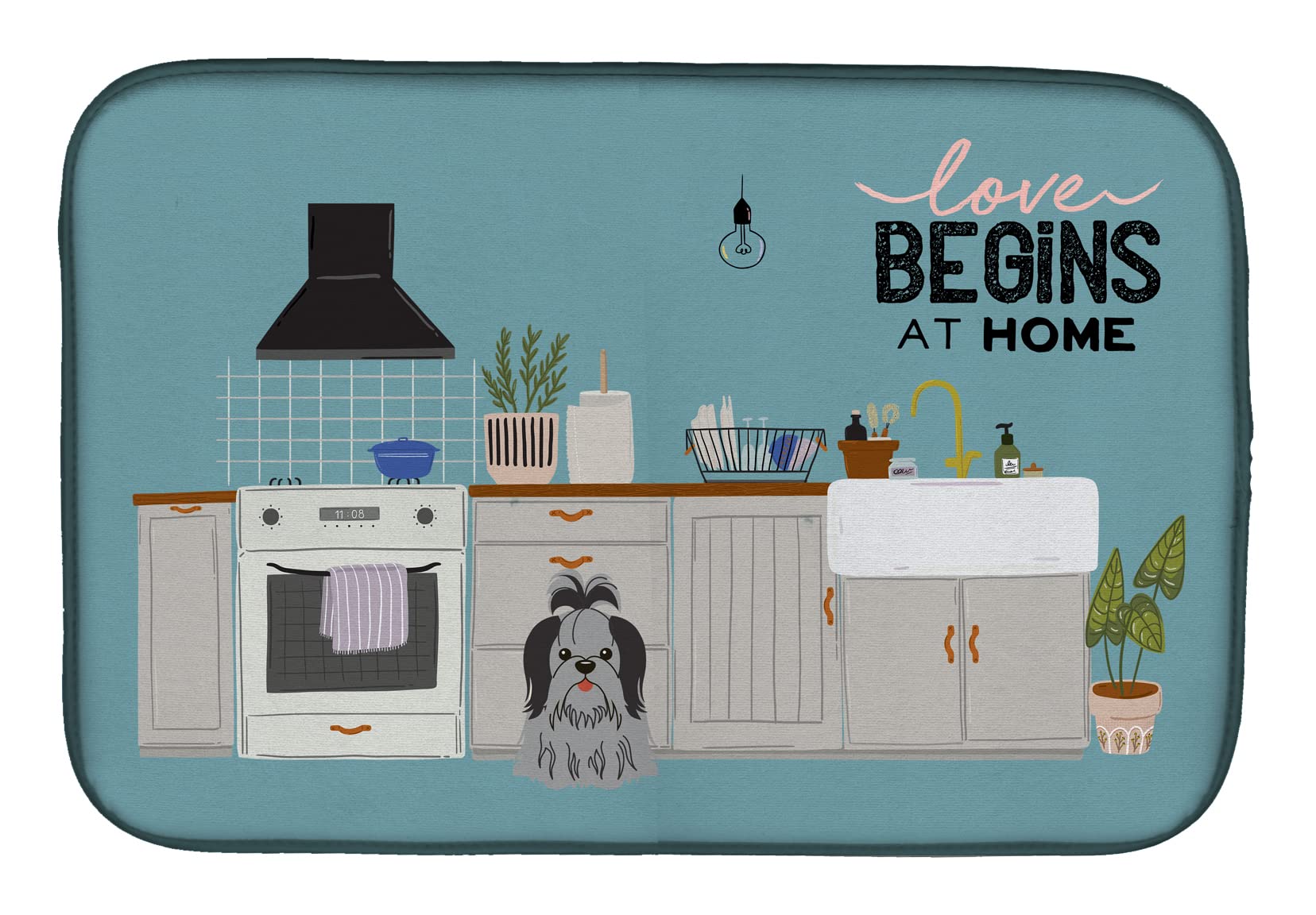 Tapis de séchage ultra absorbant Caroline's Treasures CK7793DDM en polyester pour cuisine