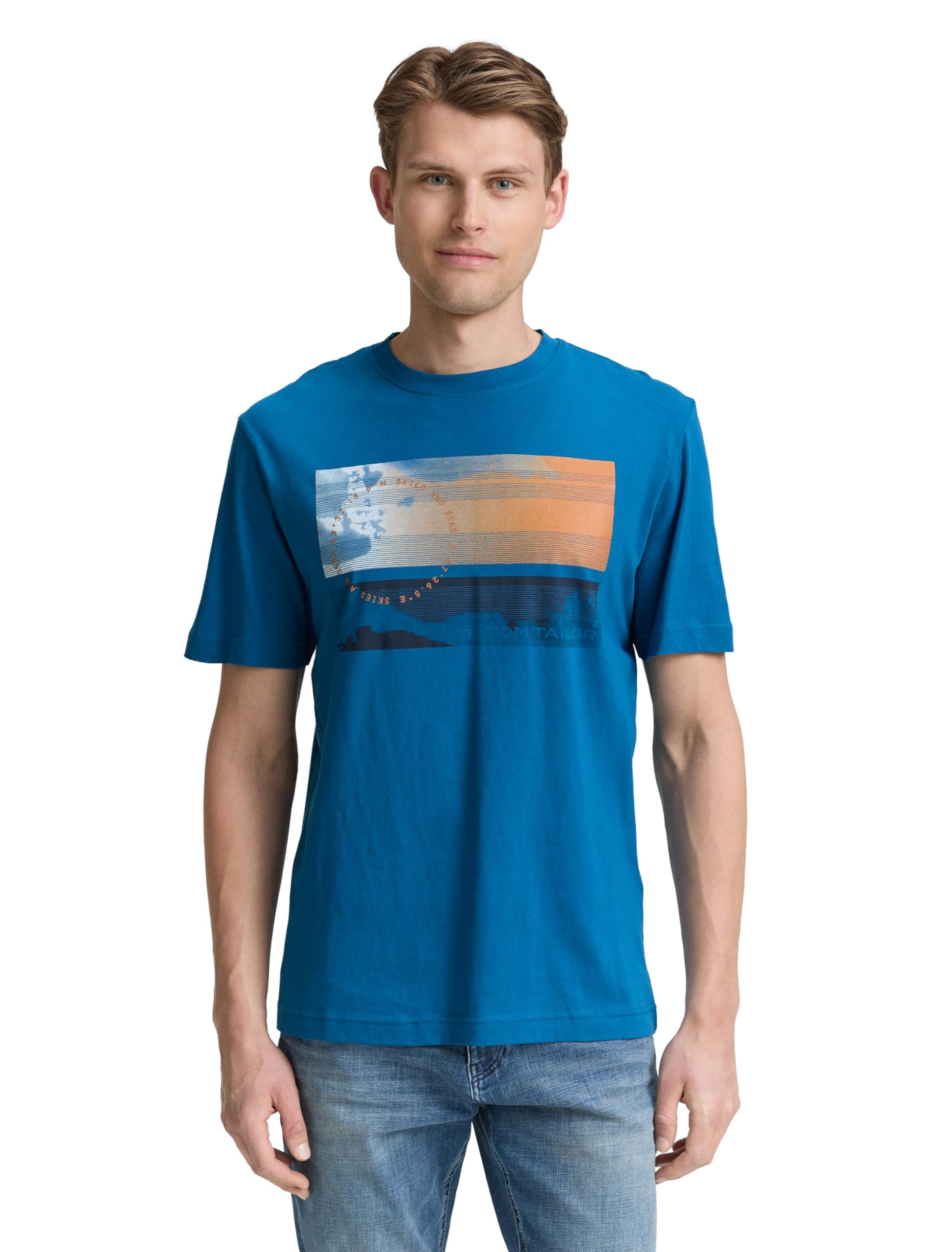 TOM TAILOR Herren T-Shirt mit Foto-Print