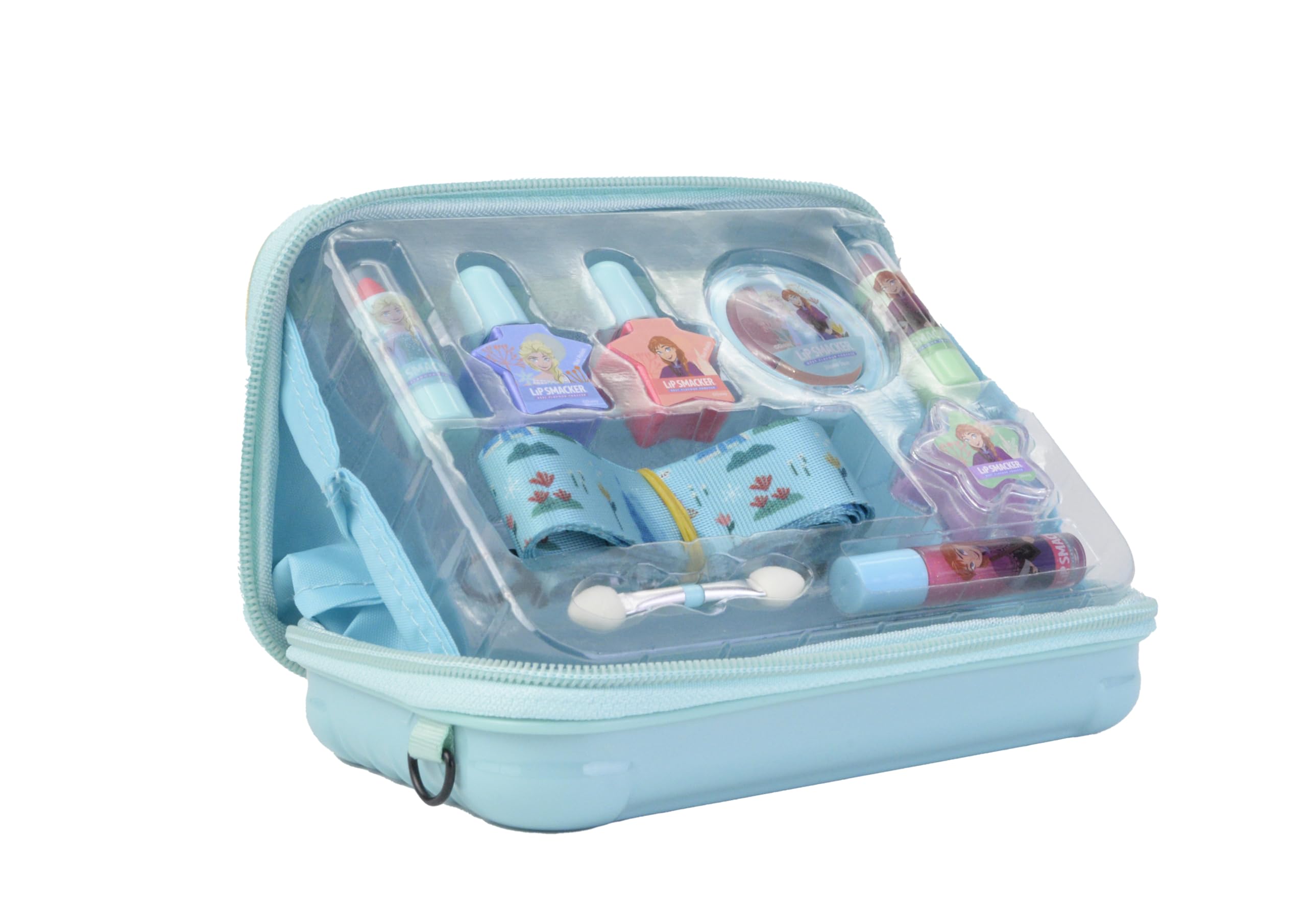 Lip Smacker Frozen Travel Beauty Case, Frozen Makeup Case for Kids with EyeShadow Palette, Lip and Nail Makeup with Included Beauty Accessories