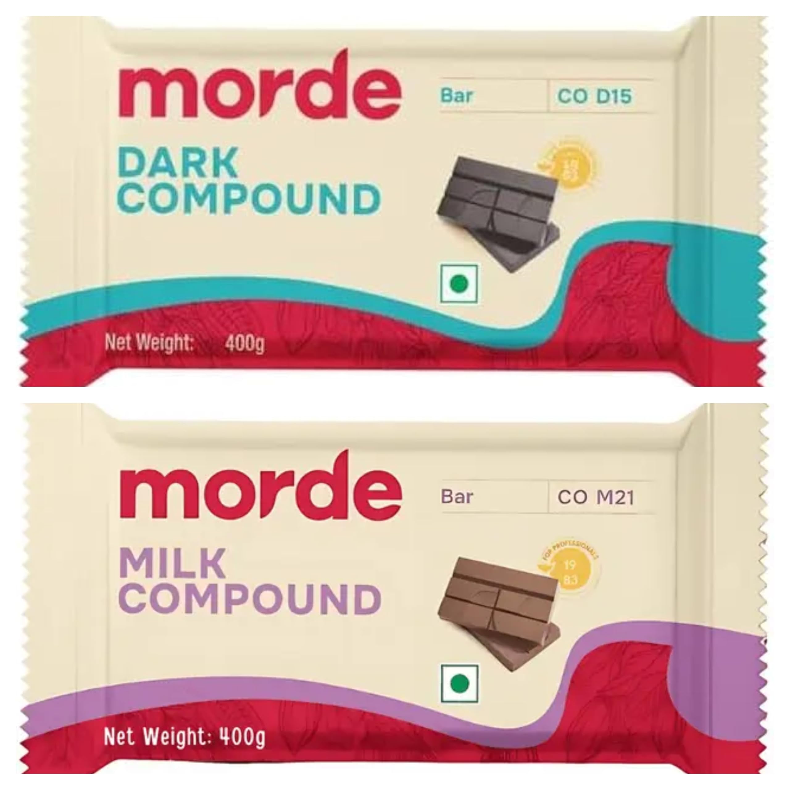 Combo Of Milk & Dark Compound (400 G Each)