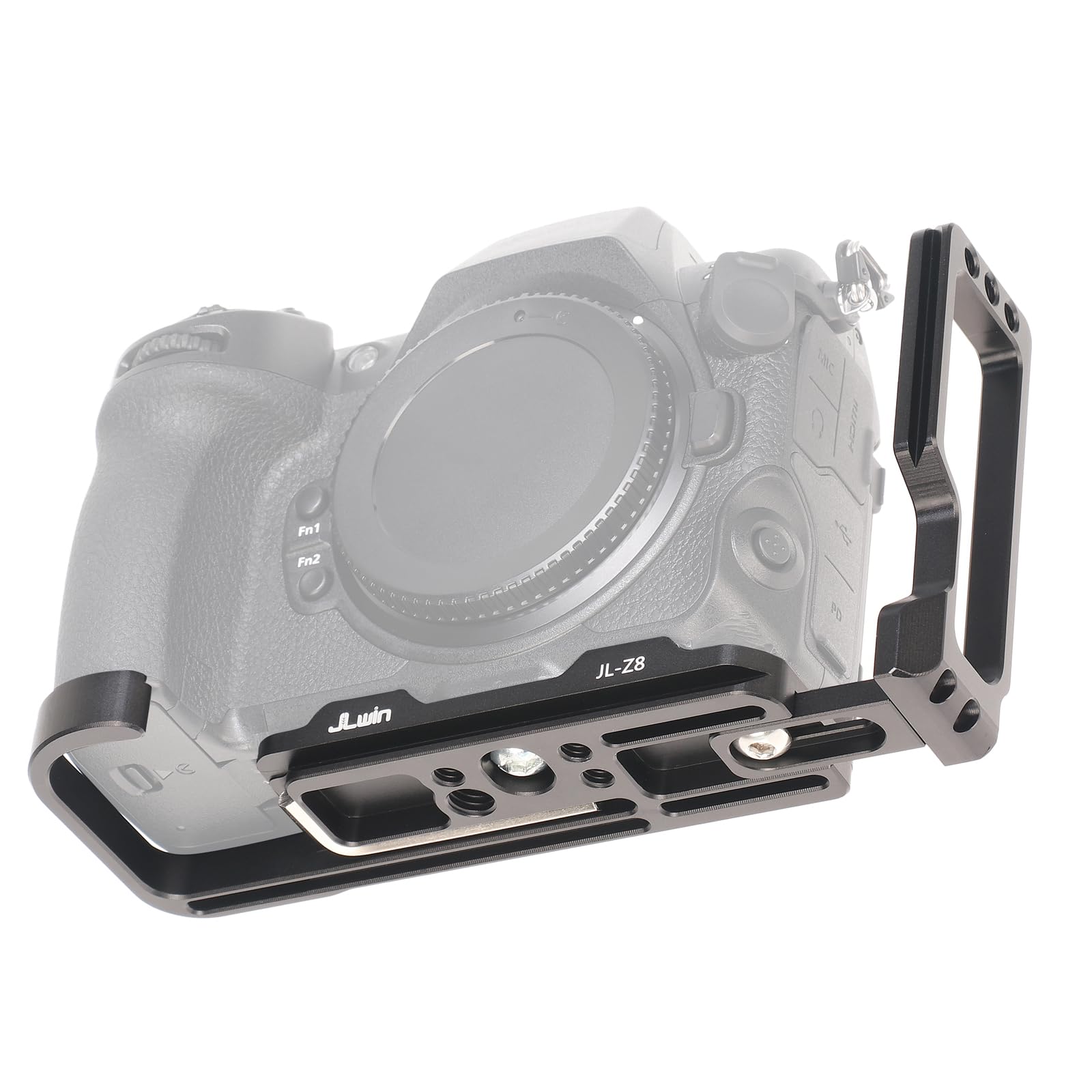 FOTGA Z6III – Staffa Verticale A L E Piastra Quick Release Per Nikon Z6 III, Compatibile Arca, Supporto Slitta Fredda