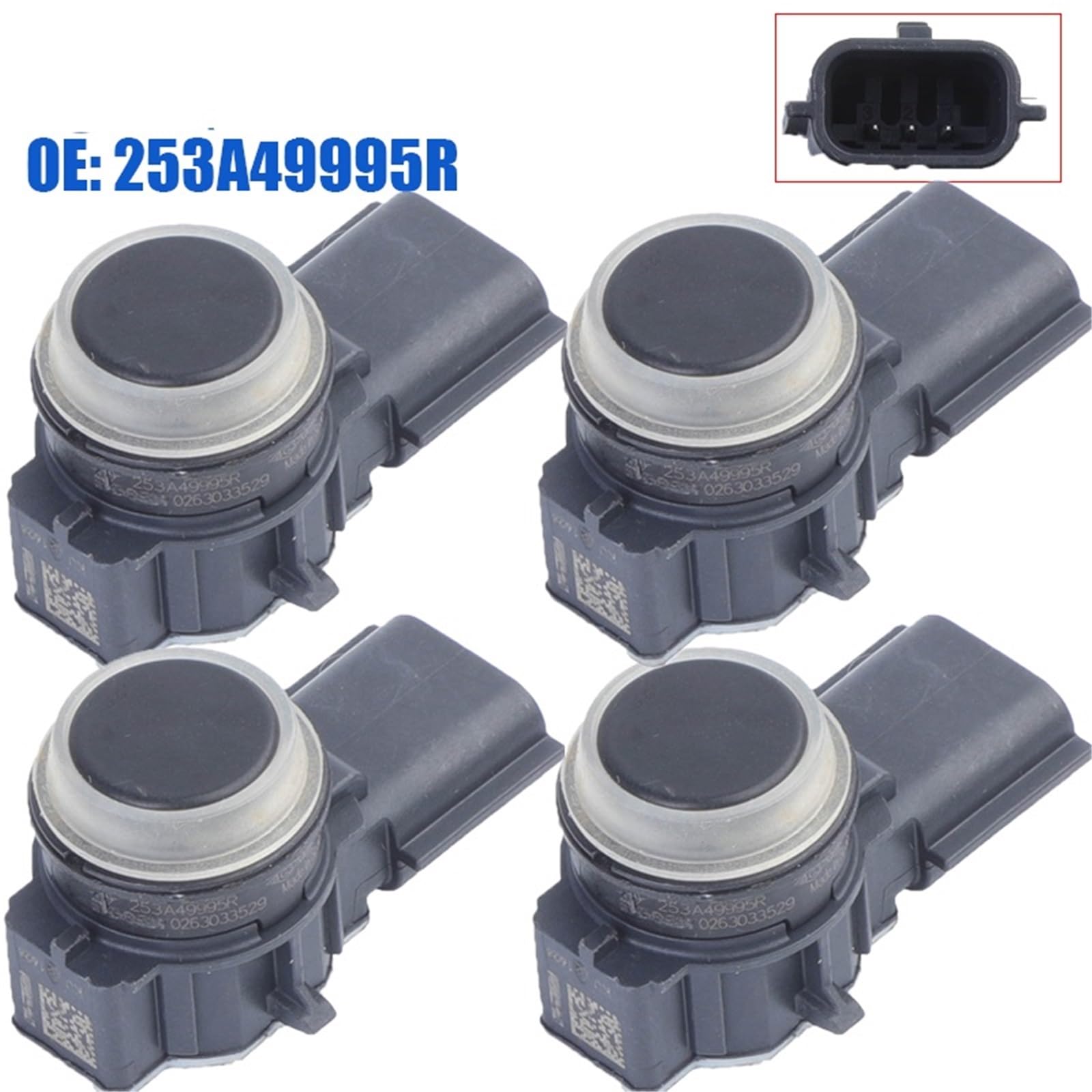 Sensor de Aparcamiento 1 Sensor de Aparcamiento PDC para Coche 253A49995R para Renault para Kadjar 2015-2020 para Captur Parte
