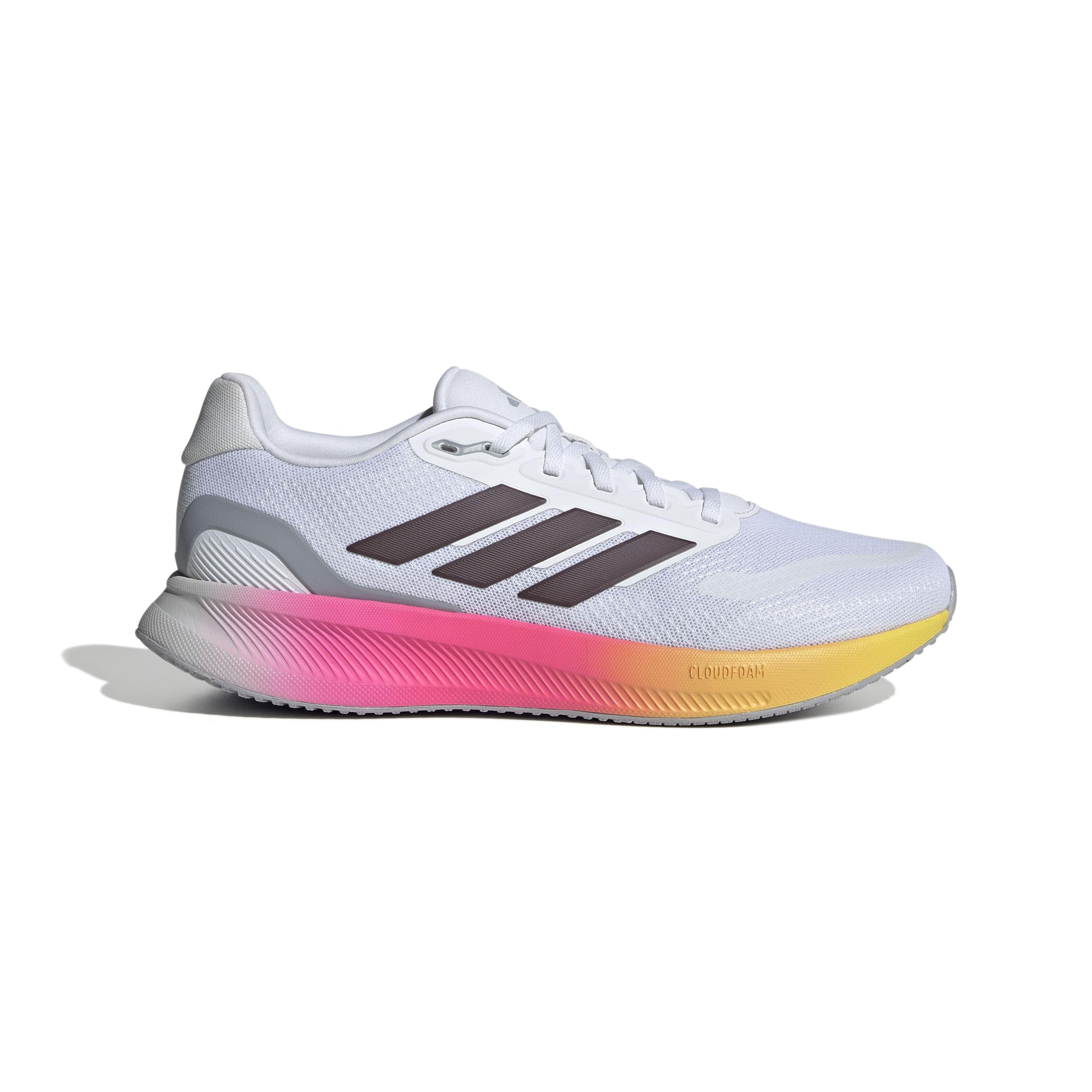adidas Herren Runfalcon 5 Running Shoes, Cloud White/Aurora met/core Black, 45 1/3 EU