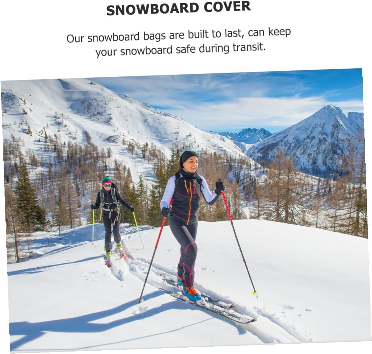 MAGICLULU Snowboard Cover and Ski Gear Backpack, Black Snowboard Storage Bag with Shoulder Straps, Protective Travel Case for Winter Sports Equipment