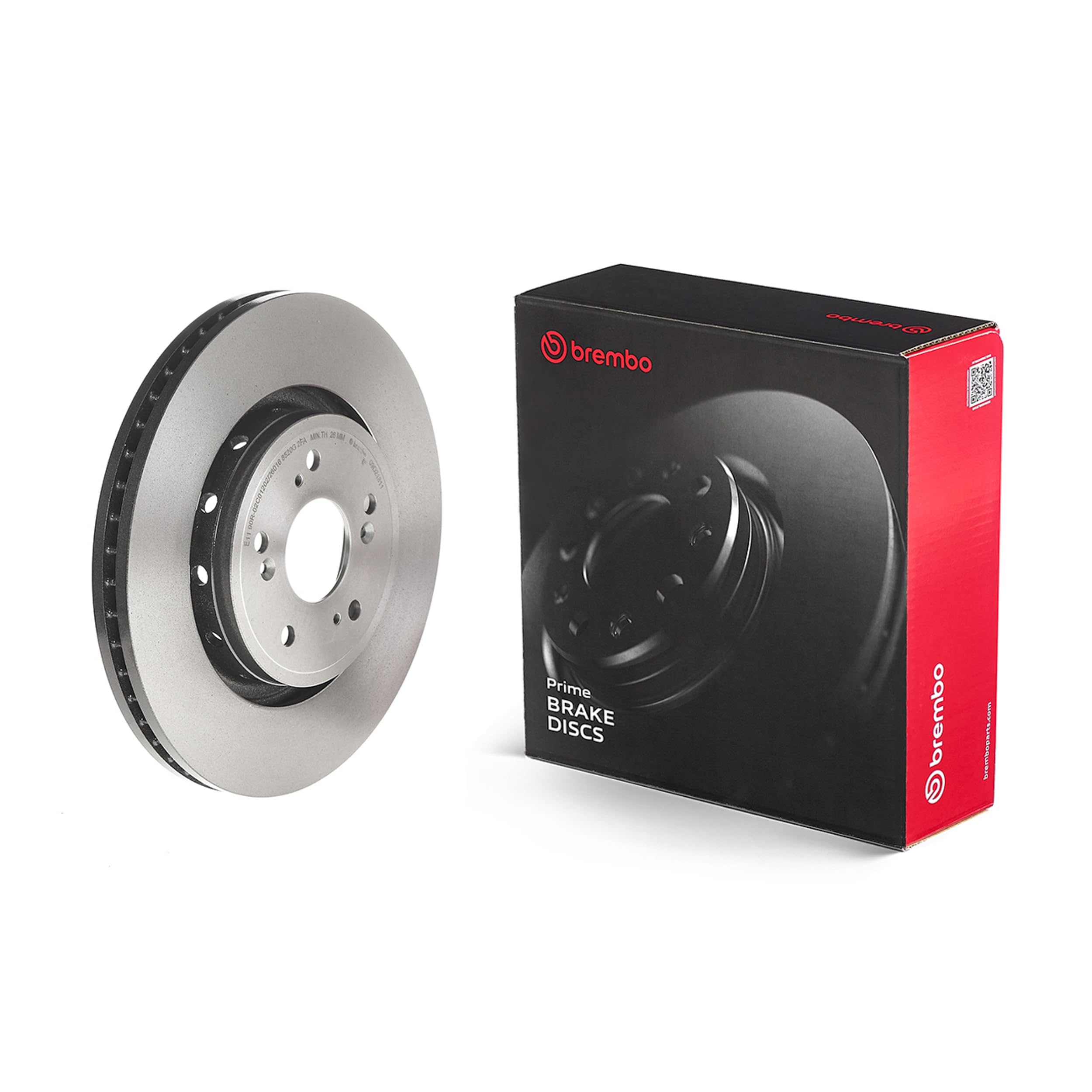 Brembo 09.D218.11 Disco Freno Anteriore con verniciatura UV, Set di 1