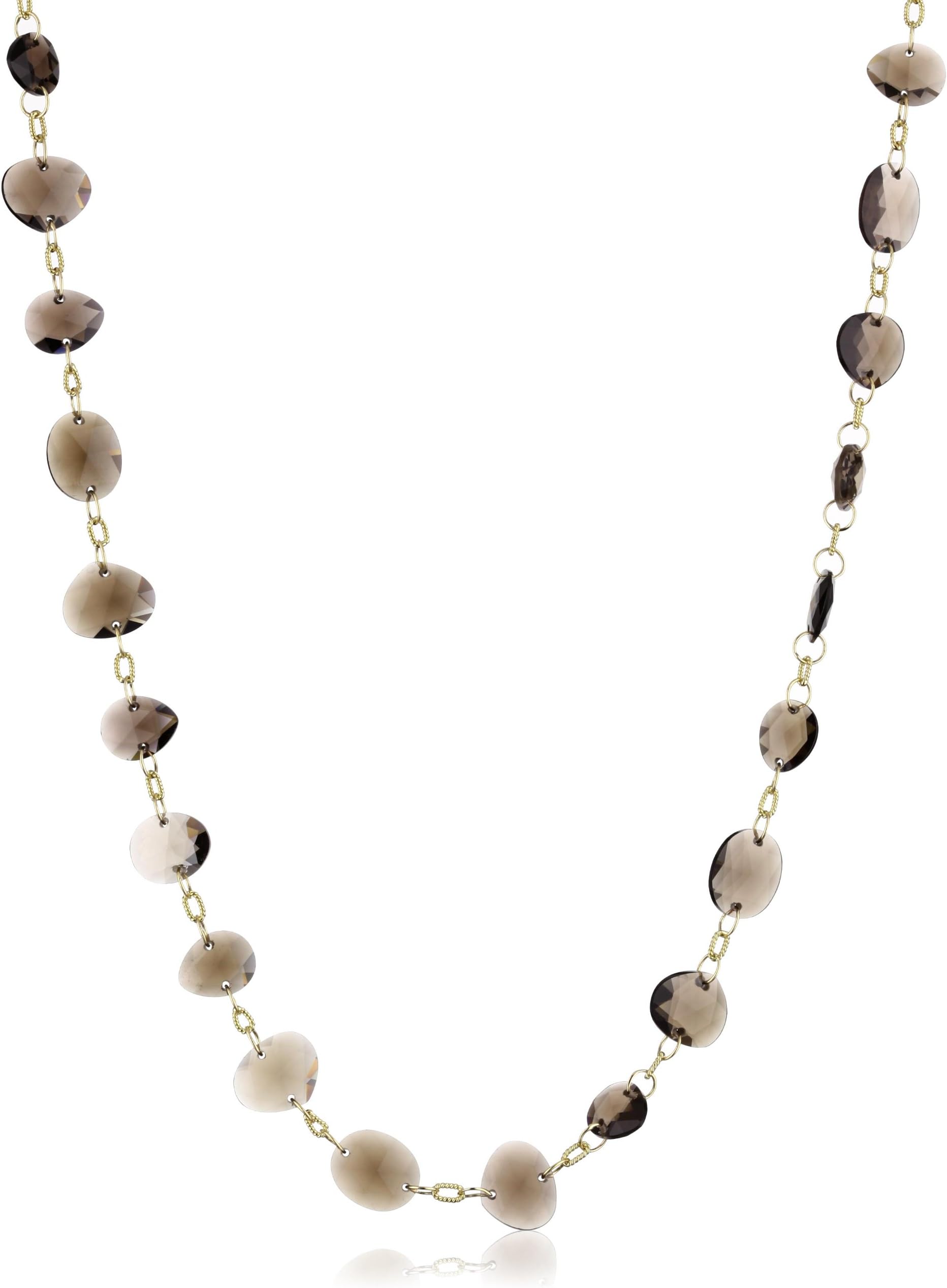 Suzanne Kalan "Antique" Smokey Quartz Necklace
