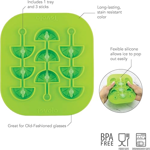 Miniatura 10 de Tovolo Corazón Swizzle Stick Hielo MoldeOld Fashion, Rosado