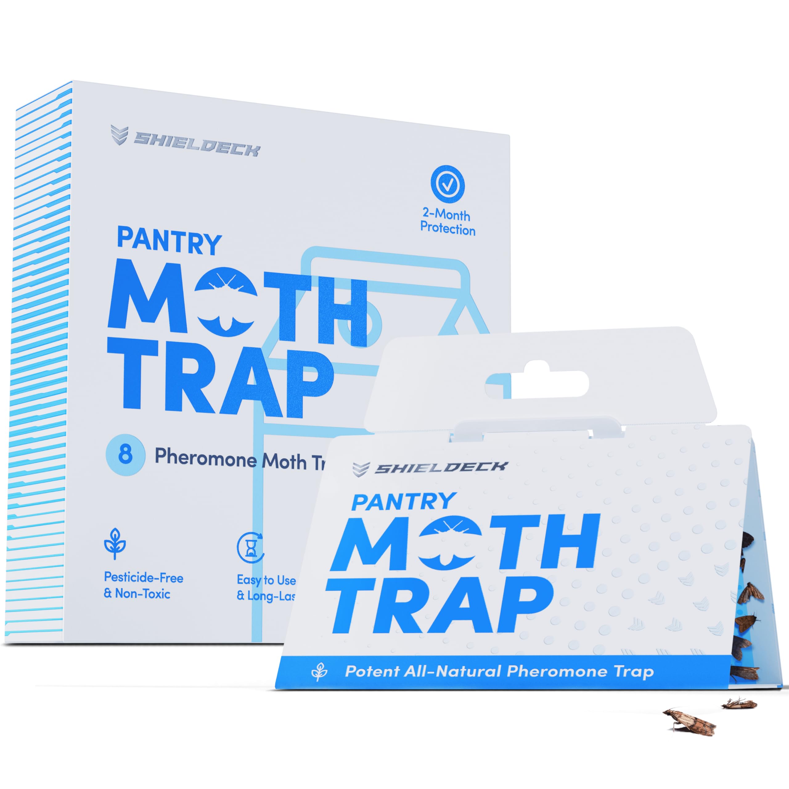 Pantry Moth Traps with Pheromones Prime (8-Pack), Pantry Moth Killer Indoor, Pantry Moth Trap, Pheromone Moth Traps for House Pantry, Sticky Glue Traps, How to Get Rid of Moths in House