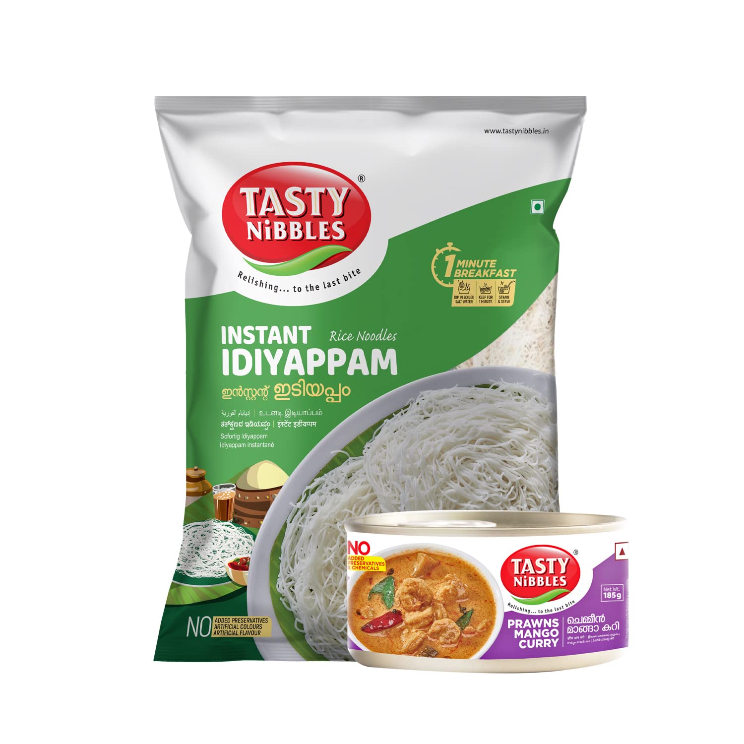 Tasty Nibbles Ready to Eat Prawns Mango Curry 185g & Instant Idiyappam 100g Combo (B0BPPR49J5) Amazon Price History, Amazon Price Tracker