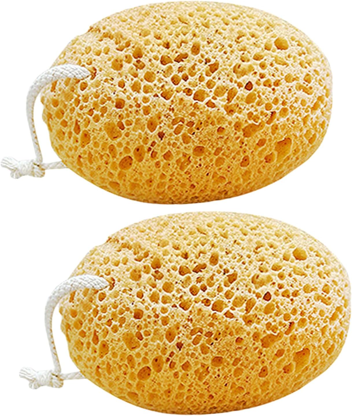 2Pcs Exfoliating Body Bath Sponge Shower Scrubber for Home Use